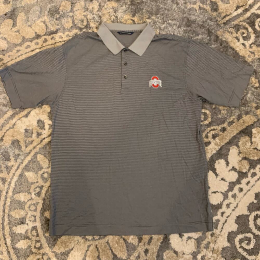 Ohio State Buckeyes OSU NCAA x Cutter & Buck DryTec‎ Polo Shirt Men's Size XL - Picture 2 of 6